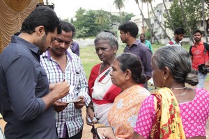 Nadigar Sangam Sweetbox Shirt Saree Veshti Distribution Stills